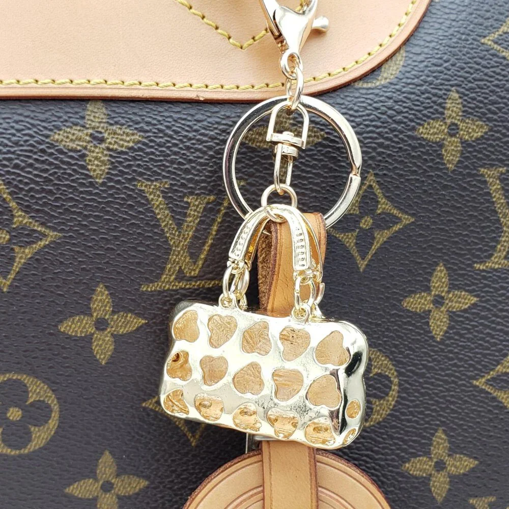 Authentic Louis Vuitton Luggage Nametag with Unbranded Keycharm